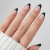 image:imageohora Gel Press On Nails  Pink Solid Art Short Square  Baby DaisyOnyx French