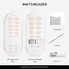 image:imageohora Gel Press On Nails  Pink Solid Art Short Square  Baby DaisyYour Nails But Better