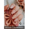 image:imageohora Semi Cured Gel Nail Strips N Love Bomb  Pink Glitter Works with Any UVLED Lamps SalonQuality Long Lasting Easy to Apply amp Remove  Includes 2 Prep Pads Nail File amp Wooden StickN Lazy Sunday