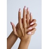 image:imageohora Semi Cured Gel Nail Strips N Love Bomb  Pink Glitter Works with Any UVLED Lamps SalonQuality Long Lasting Easy to Apply amp Remove  Includes 2 Prep Pads Nail File amp Wooden StickN Love Bomb