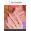 image:imageohora Semi Cured Gel Nail Strips N Love Bomb  Pink Glitter Works with Any UVLED Lamps SalonQuality Long Lasting Easy to Apply amp Remove  Includes 2 Prep Pads Nail File amp Wooden StickN Shooting Star