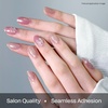image:imageohora Semi Cured Gel Nail Strips N Mini Allure  Works with Any Lamps SalonQuality Long Lasting Easy to Apply amp Remove  Includes 2 Prep Pads Nail File amp Wooden StickN Rosy Bow