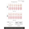 image:imageohora Semi Cured Gel Nail Strips N Mystic Chrome  Works with Any Lamps SalonQuality Long Lasting Easy to Apply amp Remove  Includes 2 Prep Pads Nail File amp Wooden StickN Flower Champagne