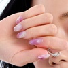 image:imageohora Semi Cured Gel Pedi Strips  Red Art Dot  N Berry PolkaN Ajisai Bloom
