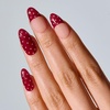 image:imageohora Semi Cured Gel Pedi Strips  Red Art Dot  N Berry PolkaN Berry Polka