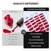 image:imageohora Semi Cured Gel Pedi Strips  Red Art Dot  N Berry PolkaN Berry Polka