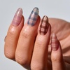 image:imageohora Semi Cured Gel Pedi Strips  Red Art Dot  N Berry PolkaN Cozy Plaid