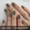 image:imageohora Semi Cured Gel Pedi Strips  Red Art Dot  N Berry PolkaN Olive Glow