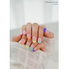 image:imageohora Semi Cured Gel Pedi Strips  Red Art Dot  N Berry PolkaN Rainbow French