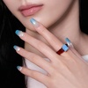 image:imageohora Semi Cured Gel Pedi Strips  Red Art Dot  N Berry PolkaN Shinning Lagoon