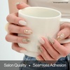image:imageohora Semi Cured Gel Pedi Strips  Red Art Dot  N Berry PolkaN Soft Moss