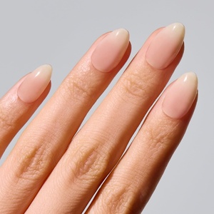 image:imageohora Gel Press On Nails  Pink Solid Art Short Square  Baby DaisyYour Nails But Better