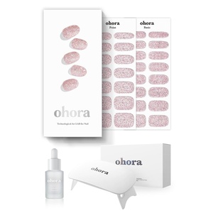 image:imageohora Semi Cured Gel Nail Strips N Mini Allure  Works with Any Lamps SalonQuality Long Lasting Easy to Apply amp Remove  Includes 2 Prep Pads Nail File amp Wooden StickN Pixie Dust Starter Kit
