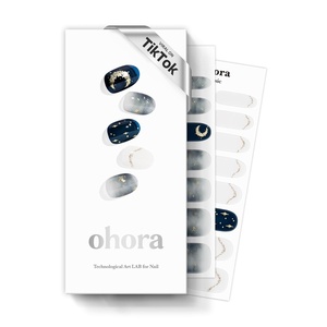 image:imageohora Semi Cured Gel Nail Strips N Mystic Chrome  Works with Any Lamps SalonQuality Long Lasting Easy to Apply amp Remove  Includes 2 Prep Pads Nail File amp Wooden StickN Moonlight