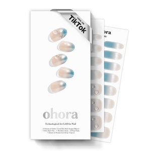 image:imageohora Semi Cured Gel Pedi Strips  Red Art Dot  N Berry PolkaN Shinning Lagoon