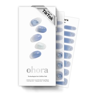 image:imageohora Semi Cured Gel Pedi Strips  Red Art Dot  N Berry PolkaN Shizuku Blue