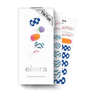 image:imageohora Semi Cured Gel Pedi Strips  Red Art Dot  N Berry PolkaN Snatched